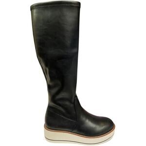 Silent D Women's Nadia Black Leather size EU 39US 8.5 knee-high boot riding boot